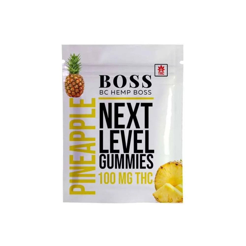 Next Level Gummies – Real Fruit Infused – Pineapple - 100mg THC