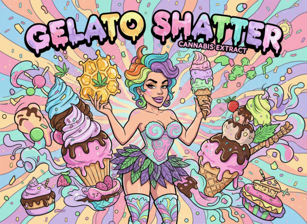 Gelato Shatter – Flavorful Hybrid Cannabis Extract | Green Serenity