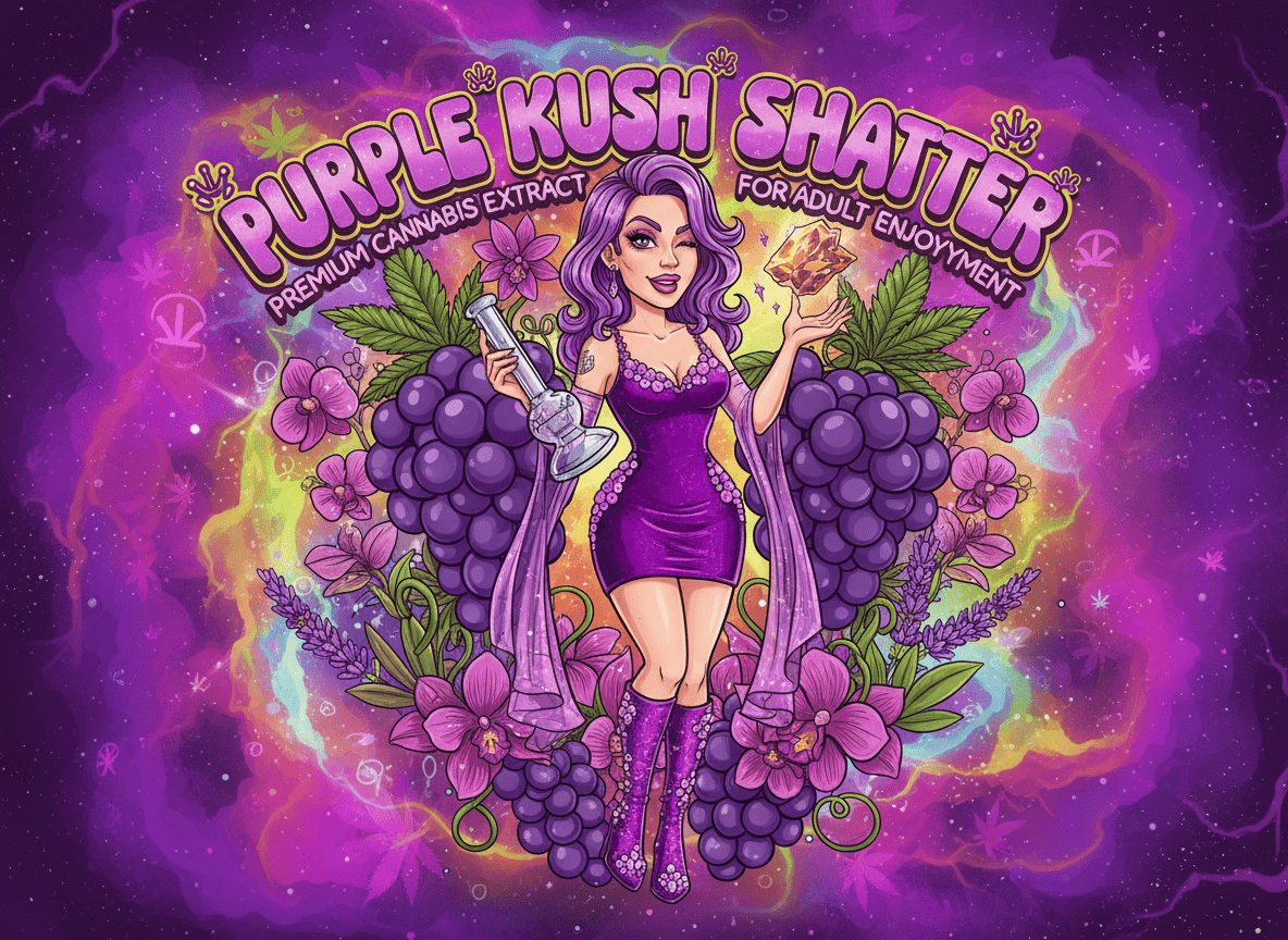 Purple Kush Shatter – Potent Indica Cannabis Extract | Green Serenity