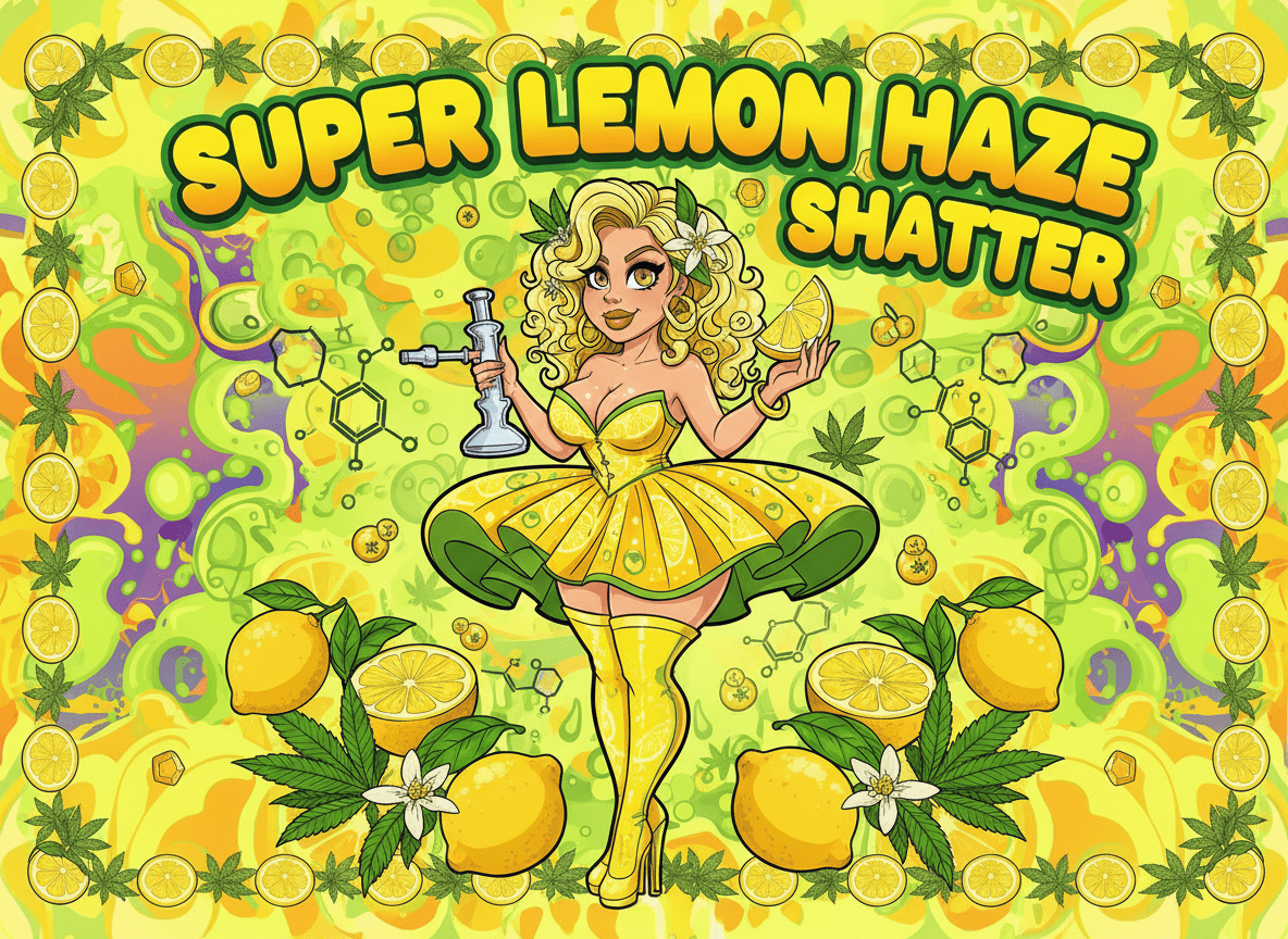 Super Lemon Haze Shatter – Zesty Sativa Cannabis Extract | Green Serenity